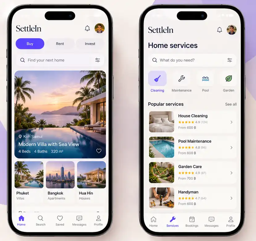 SettleIn app: Find your next home — Buy, Rent, Invest